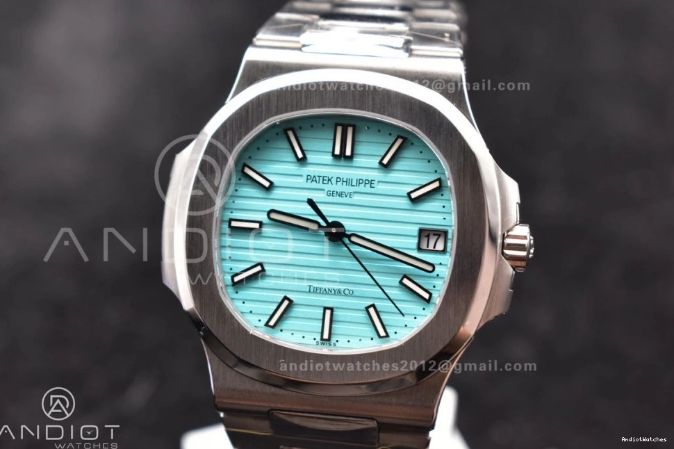 Best 913 Nautilus Edition WrinkleFree 324CS 5711 Bracelet 1:1 GRF Tiffany Dial Tiffany on SS Blue 0106